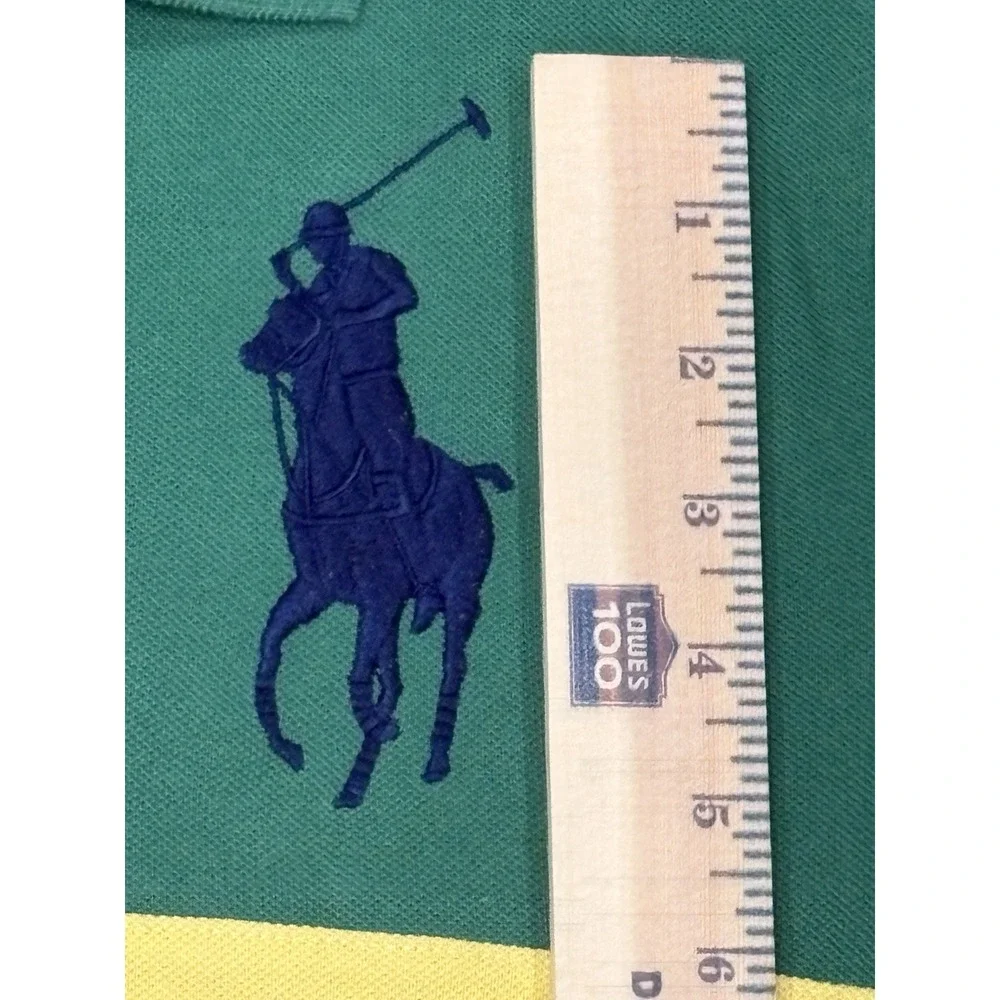 Ralph Lauren Big Pony T-shirt Multi Color Kids Boys Size Large 14-16 Blue Pony